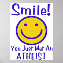 Atheist Smiley Poster