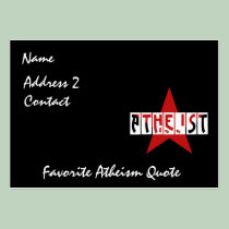 Atheist Star business cards