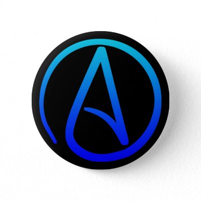 Atheist Symbol Button