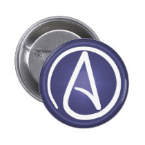 Atheist Symbol button buttons