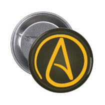Atheist Symbol button buttons