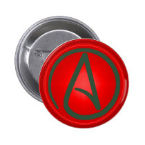 Atheist Symbol button buttons