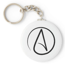 Atheist Symbol Keychain