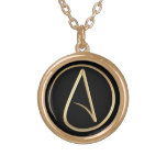 Atheist Symbol Personalized Necklace