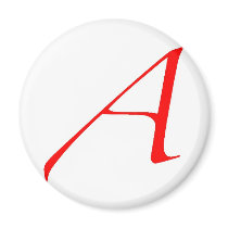 Atheist Symbol (Red A) Magnets