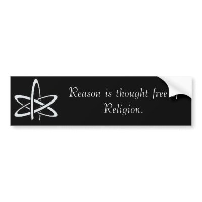 Atheist thought bumper stickers by fifesteven