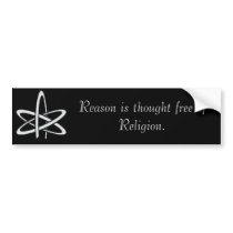 Atheist thought bumper stickers by fifesteven Atheist thought bumper stickers