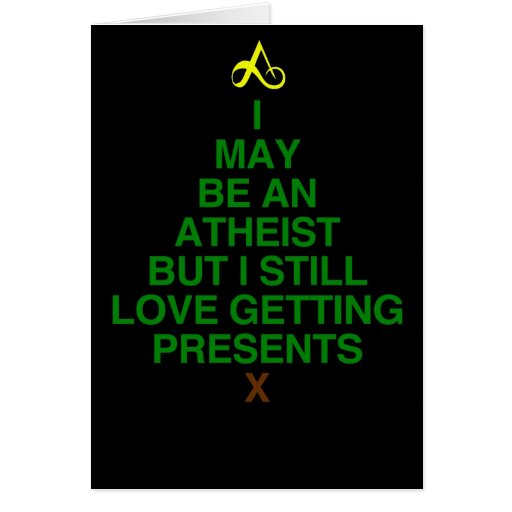 Atheist Xmas Tree Greeting Card