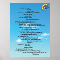 Atheists' Creed Poster
