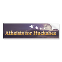 Atheists for Huckabee bumper stickers