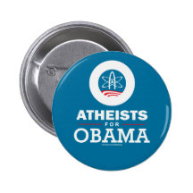 Atheists for Obama Pinback Button