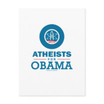Atheists for Obama Postcard
