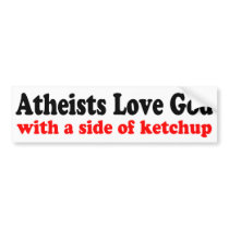 Atheists Love God Bumper Sticker bumper stickers
