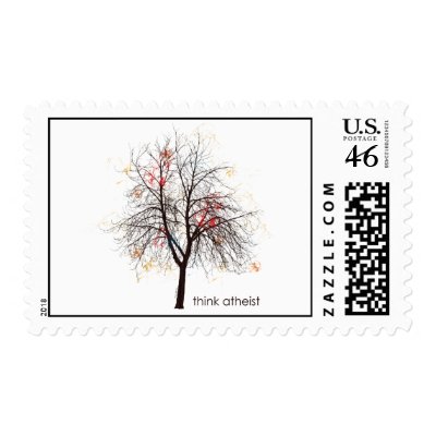 AtheistTree Postage Stamp by ThinkAtheist