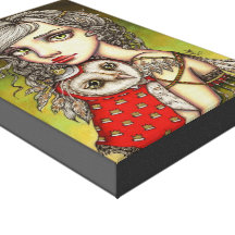 Athena and her Royal Companion Canvas Print