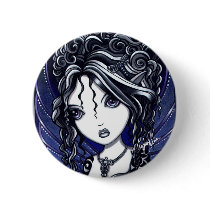 Athena Cute Dark Elegant Faery Button