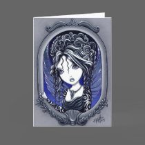 "Athena" Gothic Tattoo Fairy Art Card by mykajelina "Athena" Gothic Tattoo Fairy Art Card