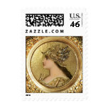 ATHENA PORTRAIT WITH GOLDEN HELMET AND GRYPHONS STAMPS