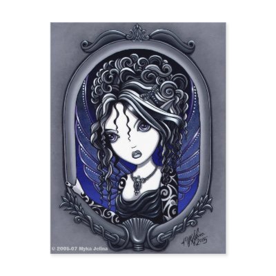 "Athena" Tattooed Fae Postcard by mykajelina