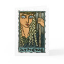 Athene Greeting Card by ThaliaTook Athene Greeting Card