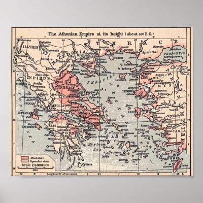 Athenian Empire Poster by Dividenda