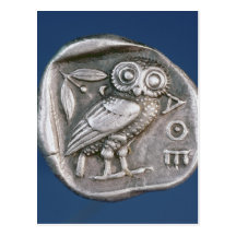 Athenian tetradrachma post cards