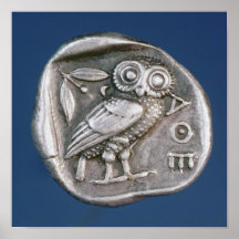 Athenian tetradrachma print