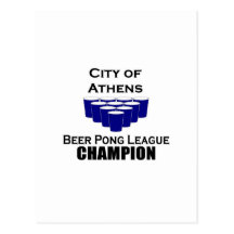 Athens Beer Pong Champion Post Cards