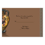 Athens design in Slate Blue and Chocolate Brown Business Card Template
