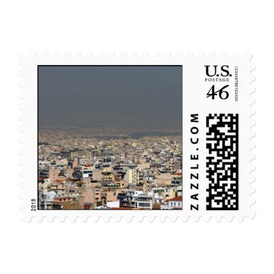Athens Greece Postage Stamp by autumnsports