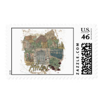 Athens Postage Stamp