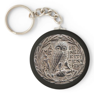 Athens Silver Tetradrachm Key Chains by ShovelTest