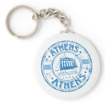 Athens Stamp Key Chains