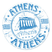 Athens Stamp Sticker