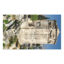 Athens tower rectangle sticker