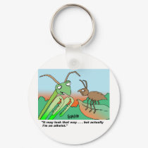 Athiest praying mantis keychains