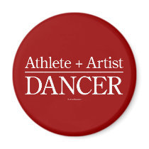 Athlete + Artist = Dancer magnets