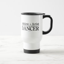 Athlete + Artist = Dancer mugs