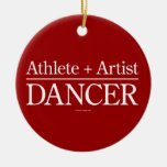 Athlete + Artist = Dancer Ornaments