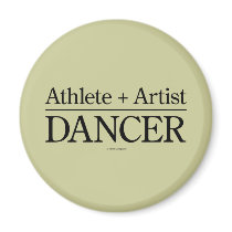 Athlete + Artist = Dancer magnets