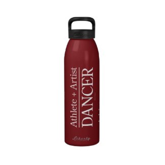 Athlete + Artist = Dancer Reusable Water Bottles