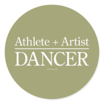 Athlete + Artist = Dancer Stickers