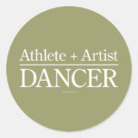 Athlete + Artist = Dancer Stickers