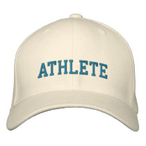 Athlete natural white baseball cap