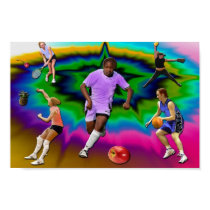 Athletes with Fruit posters by EccentricSiren Athletes with Fruit posters