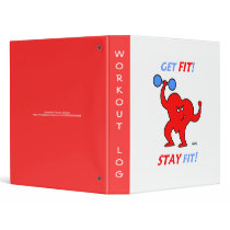 Athletic Fitness Exercise or Workout Log Binder