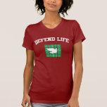 Athletic Plaid. DEFEND LIFE. Tees