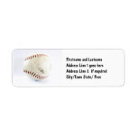Athletic Softball Team Player Return Address Labels