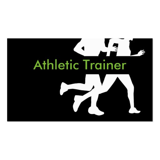 Athletic Trainer Business Card Zazzle