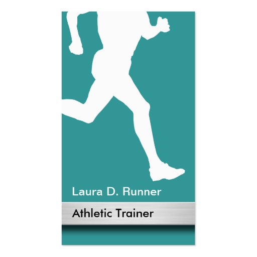 Athletic Trainer Business Cards (front side)